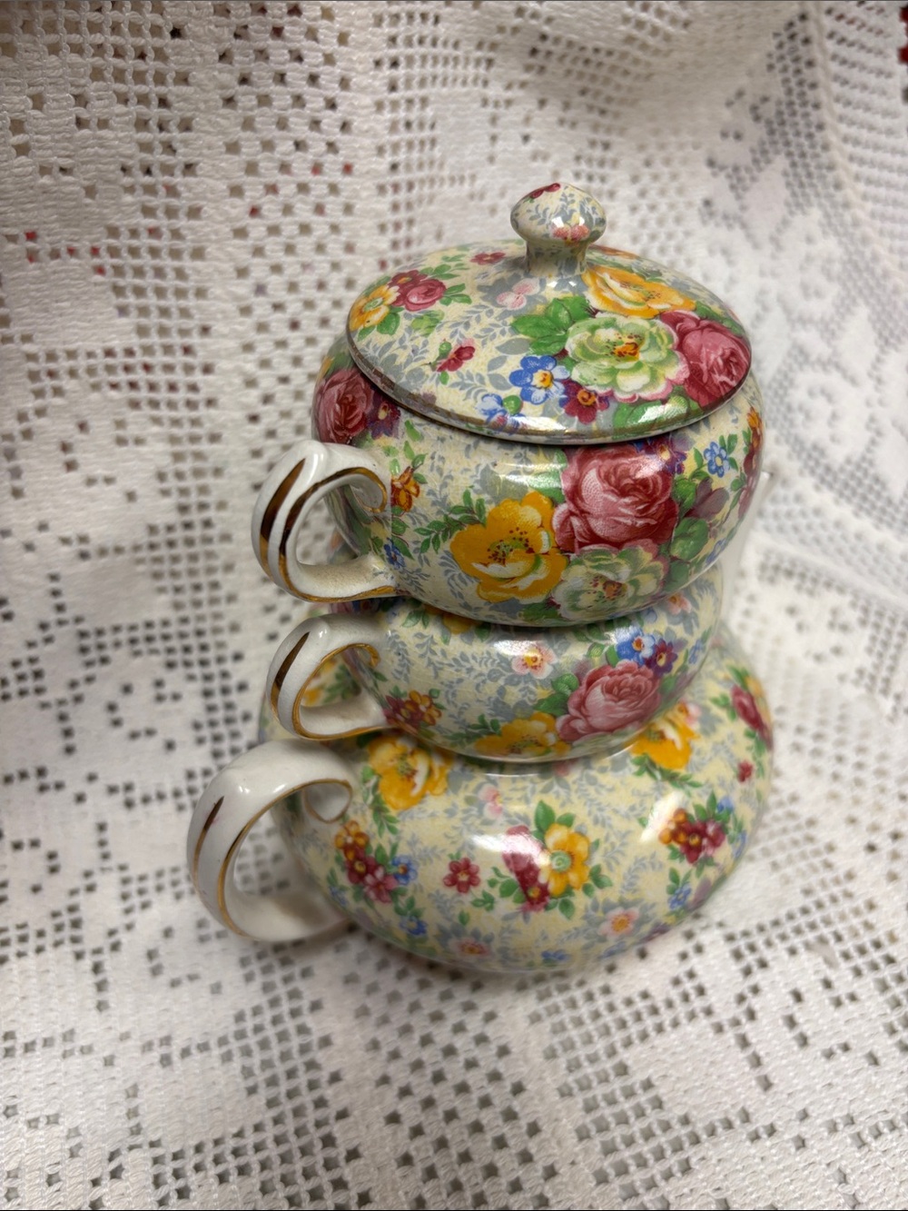 Lord Nelson Rose Time Stacking tea set Made in England - Picture 10 of 13